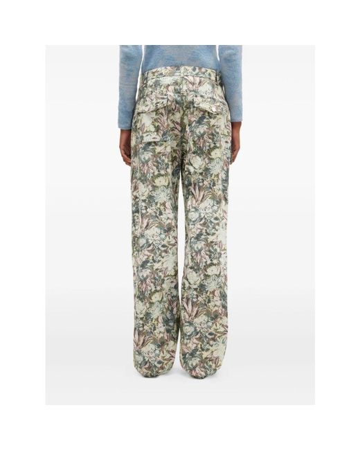Ganni Gray Wide Trousers