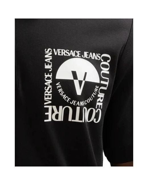 Versace Jeans Couture Polo Shirts in het Black voor heren