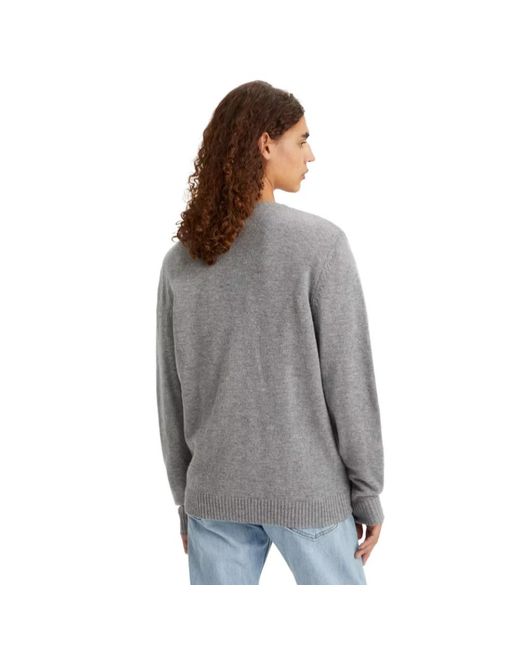 Levi's Gray Round-Neck Knitwear for men