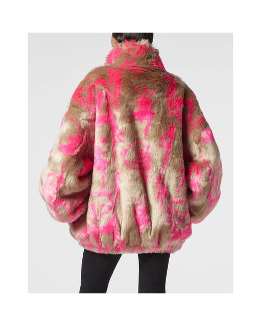Philipp Plein Jacket Monogram in het Pink