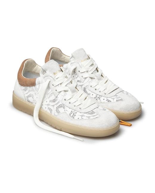 Barracuda White Elegante Spitzen-Sneakers