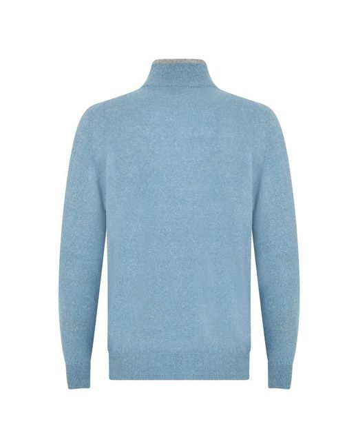 Fedeli Blue Cashmere Knitwear for men