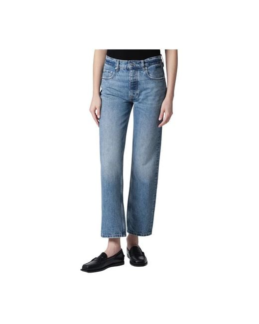 Anine Bing Blue Straight Jeans