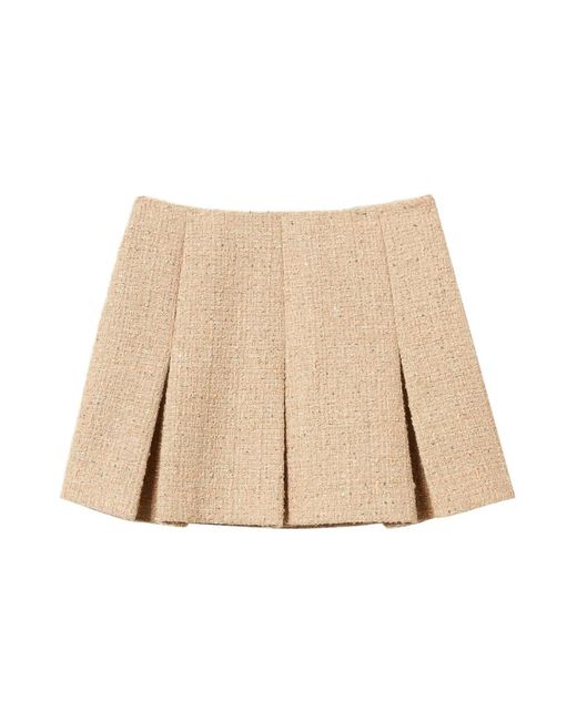 Twinset Natural Short Skirts