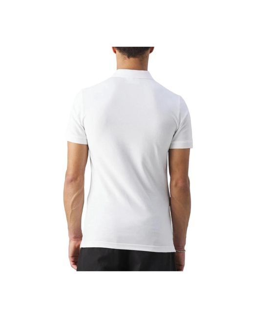 Calvin Klein Besticktes badge slim poloshirt in White für Herren