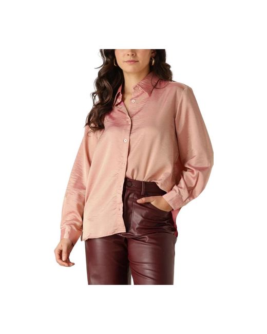 Ydence Overhemden ,Roze ,Roze Carolina Blouse in het Brown