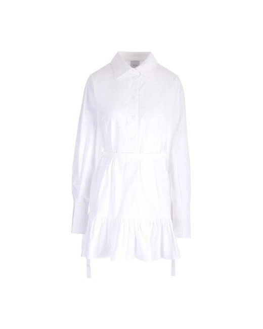 Patou White Short Dresses