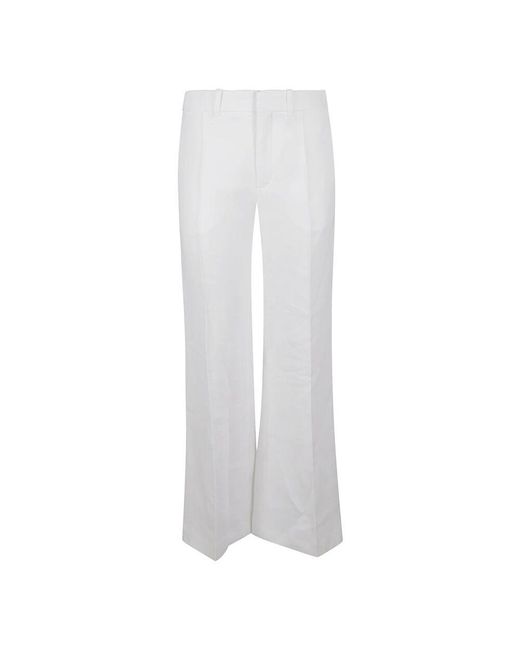 Chloé White Weiße Hose Für Frauen
