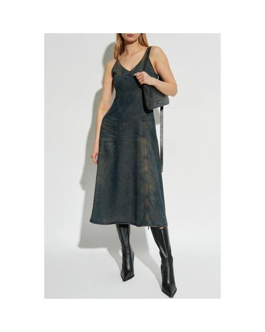 DIESEL Kleedjes ,Blauw ,Denim Jurk De-Beld-S in het Green