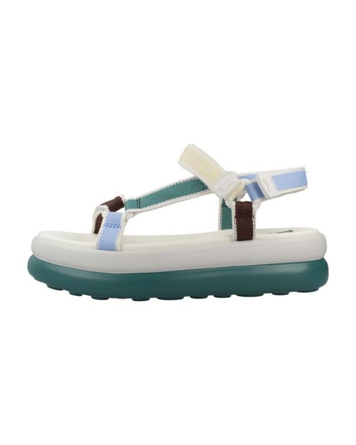 Camper Blue Flat Sandals