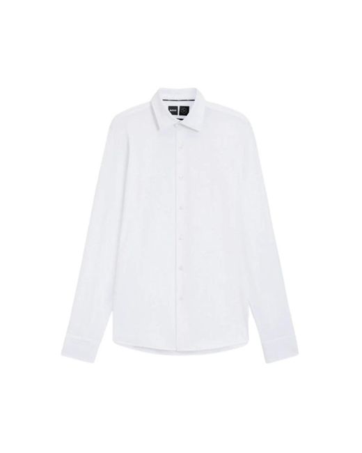 Boss White Formal Shirts for men