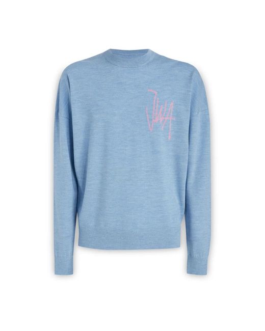 J.W. Anderson Blue Round-Neck Knitwear for men