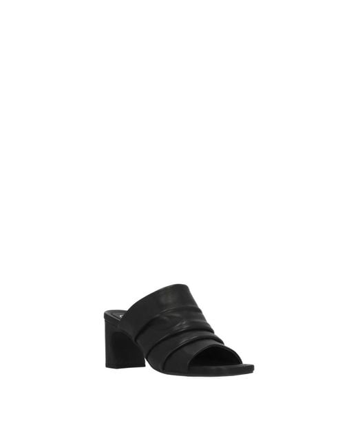 Ash Black Heeled Mules