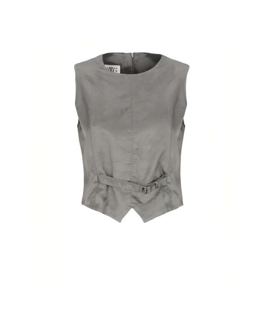 MM6 by Maison Martin Margiela Vests in het Gray