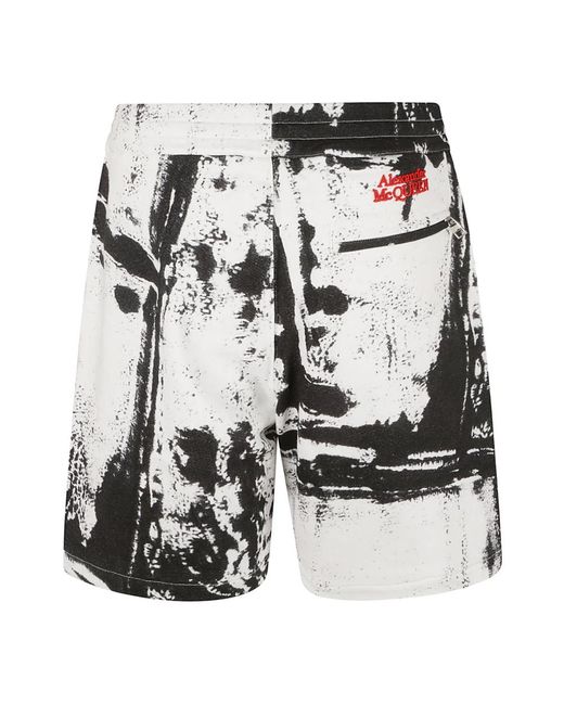 McQueen Black Casual Shorts for men