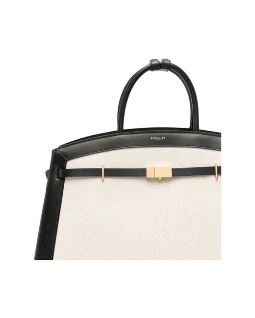 DeMellier London Natural Schultertasche Mit Hakenverschluss
