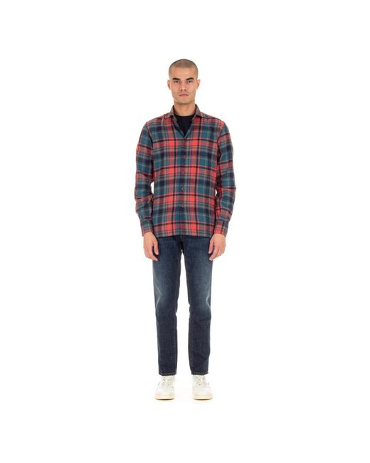 Borriello Blue Casual Shirts for men