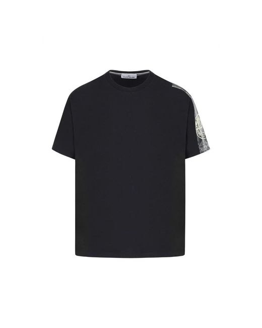 Stone Island Black T-Shirts for men