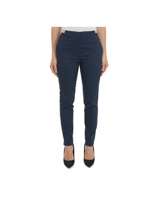 Harmont & Blaine Blue Slim-Fit Trousers