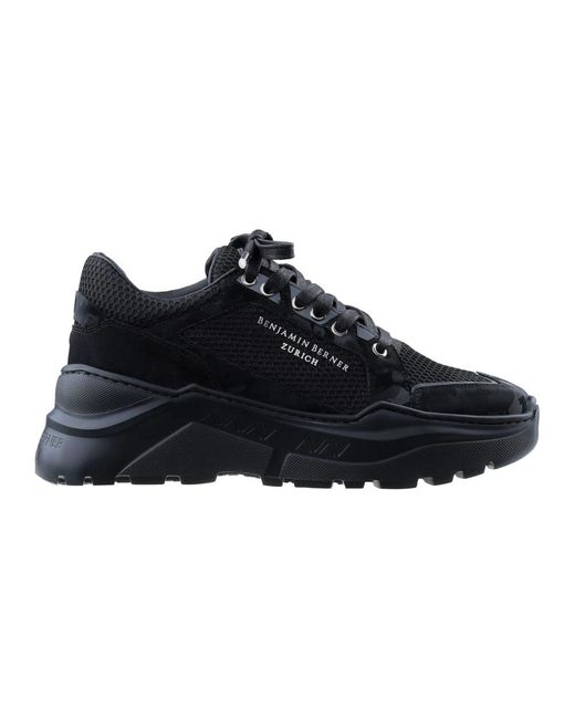 Benjamin Berner Black Sneakers for men