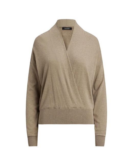 Ralph Lauren Natural V-Neck Knitwear