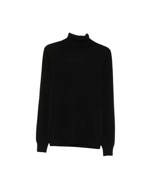 Malo Black Cashmere Knitwear for men