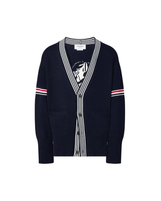 Cardigans Thom Browne de hombre de color Blue