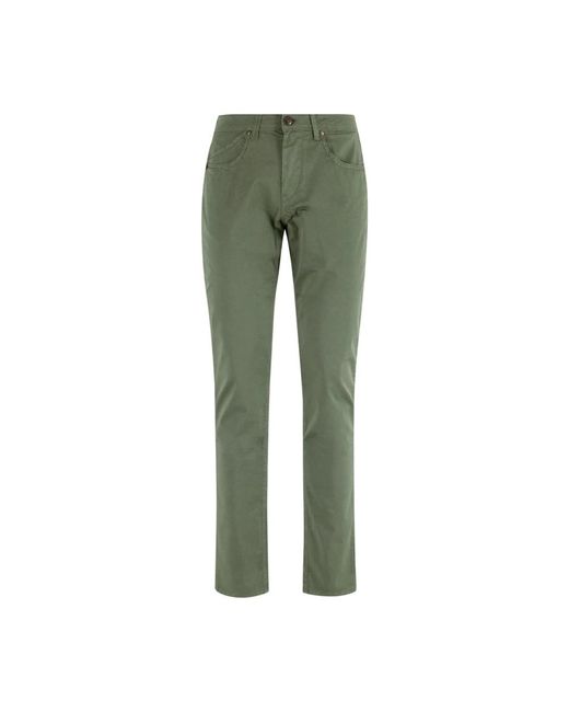 Pantaloni militari slim fit in cotone di Re-hash in Green da Uomo