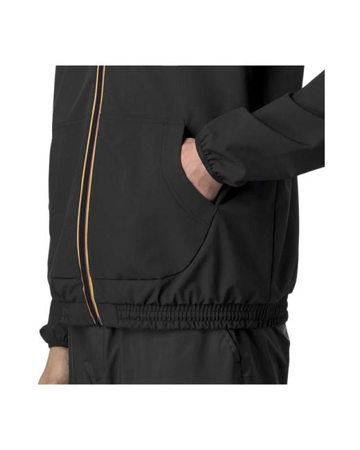 K-Way Black Light Jackets for men