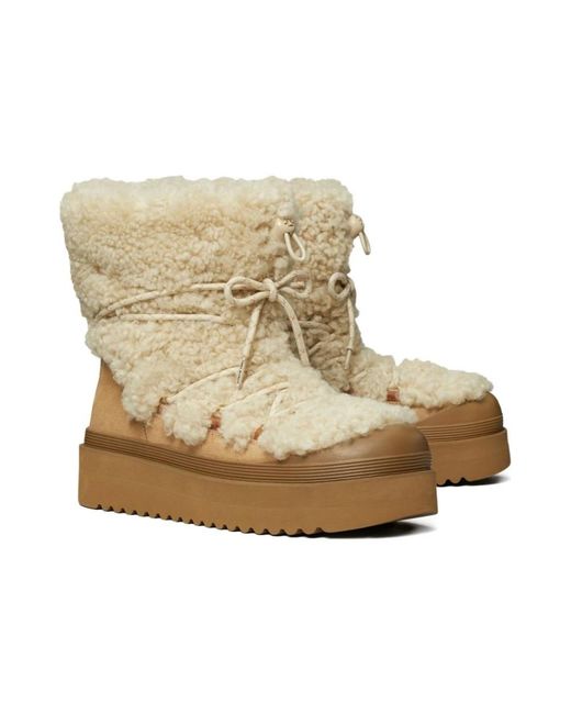 Tory Burch Natural Winter Boots