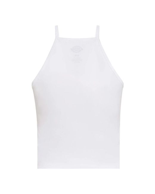 Dickies White Logo print baumwoll crop top