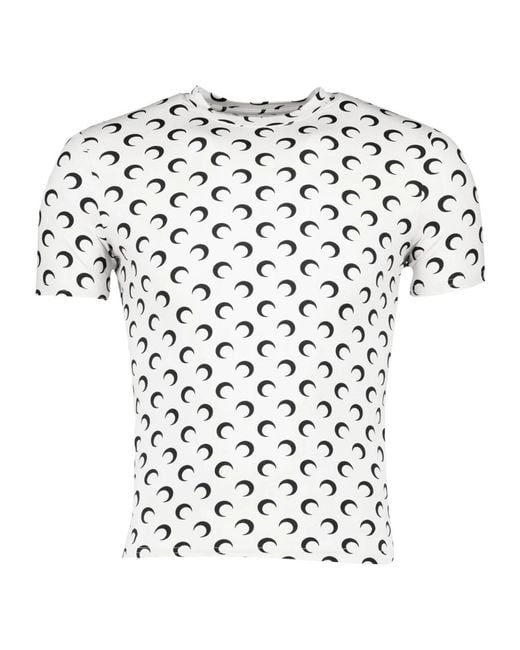 MARINE SERRE Haut Jersey Moon in het White voor heren