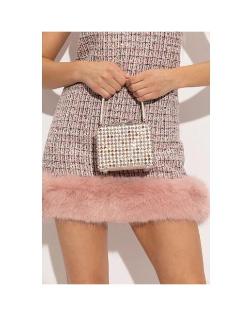 Self-Portrait Pink Handtasche Mit Schimmernden Applikationen