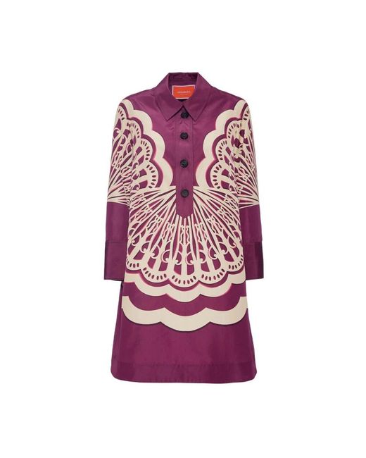LaDoubleJ Purple Mondlicht gerüschtes kleid