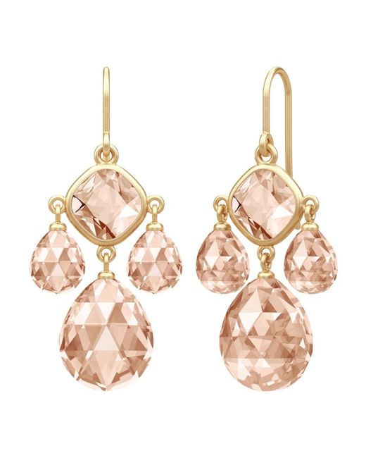 Peach morganite orecchini lampadario di Julie Sandlau in Metallic