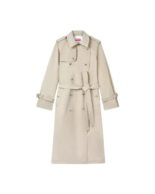KENZO Natural Trench Coats
