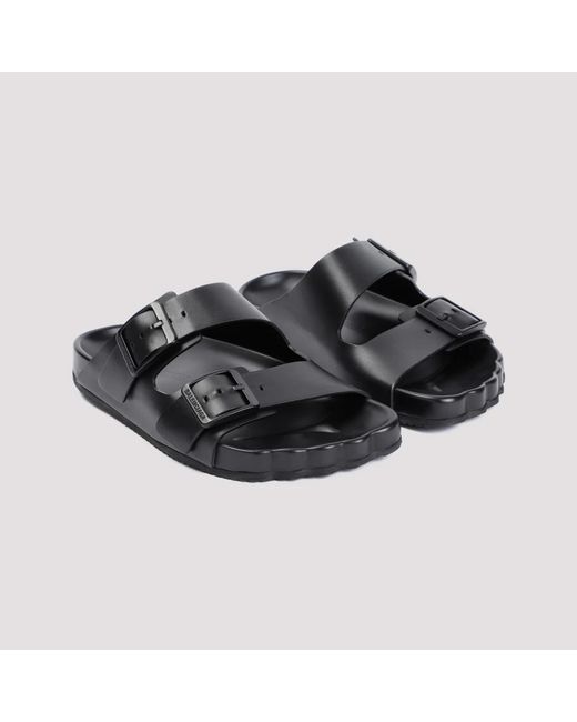 Balenciaga Schwarze leder sonntag sandalen in Black für Herren