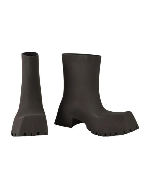Balenciaga Brown Rain Boots for men
