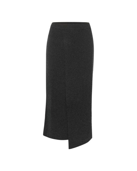 Gestuz Black Midi Skirts