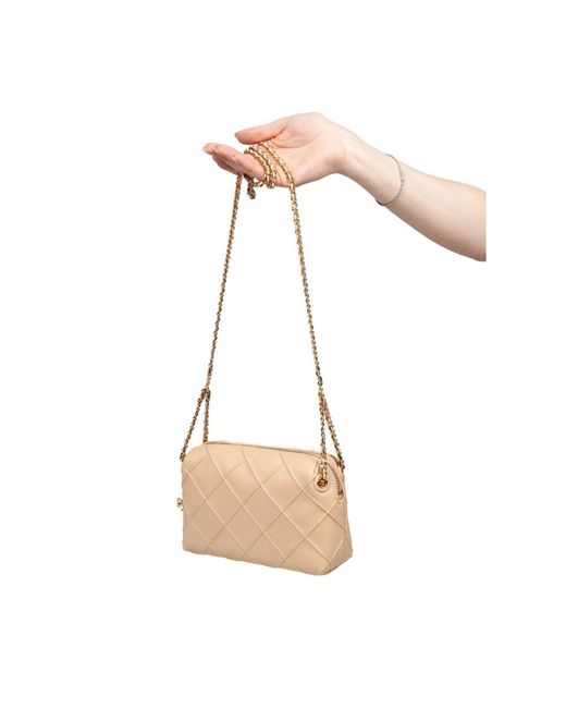 Tory Burch Natural Shoulder Bags
