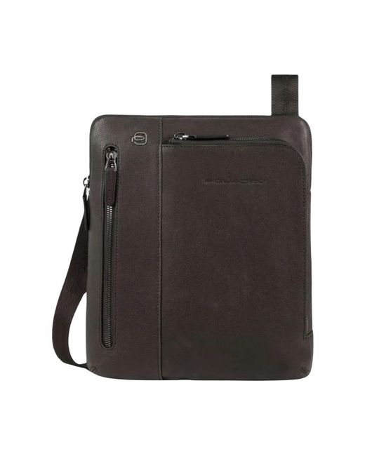 Piquadro Black Cross Body Bags for men