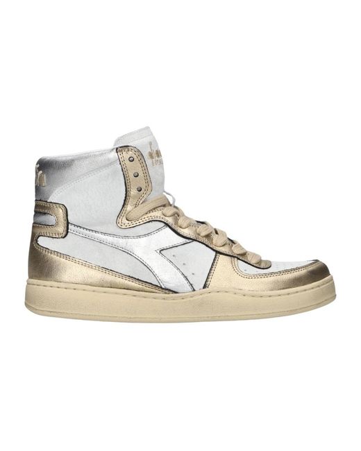 Metallic Vintage High Top Sneakers Mujer Talla Diadora Lyst