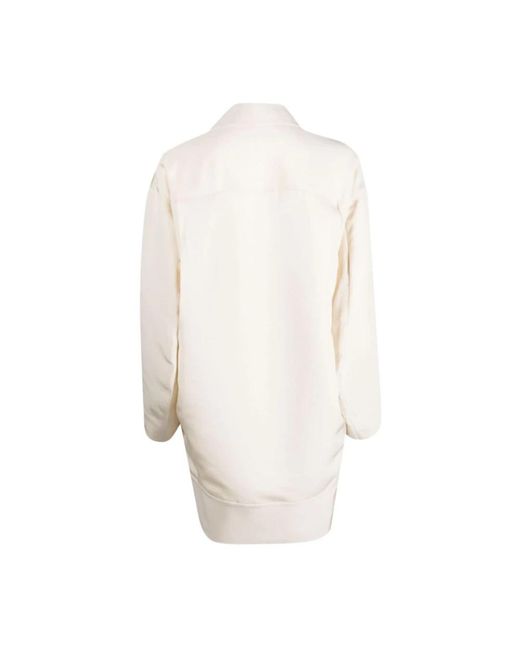 Khaite Cream Turtleneck Gebreide Jurk in het White