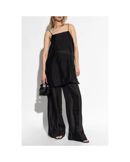 Gestuz Black Wide Trousers