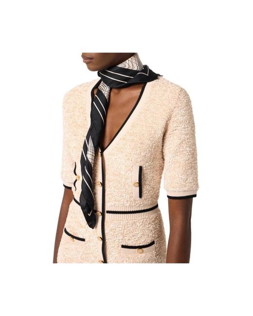 Elisabetta Franchi Natural Silky Scarves