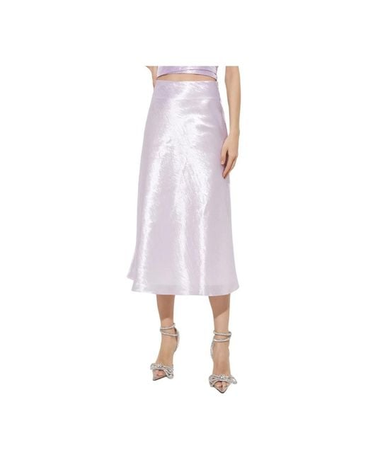 Mach & Mach Midi Skirts in het Purple