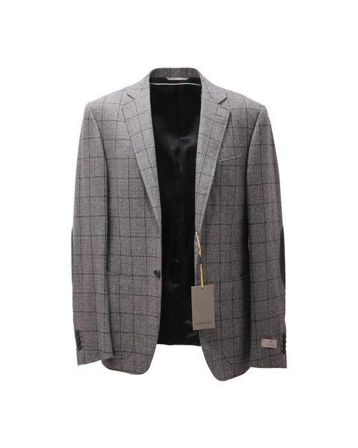 Blazers Canali de hombre de color Gray