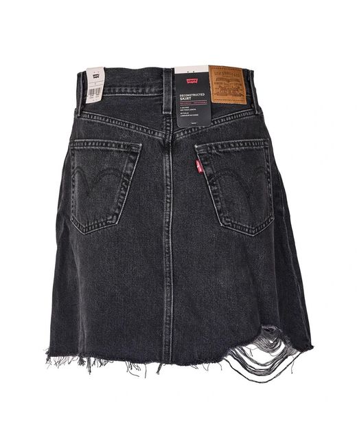 Denim Skirts Levi's de color Gray