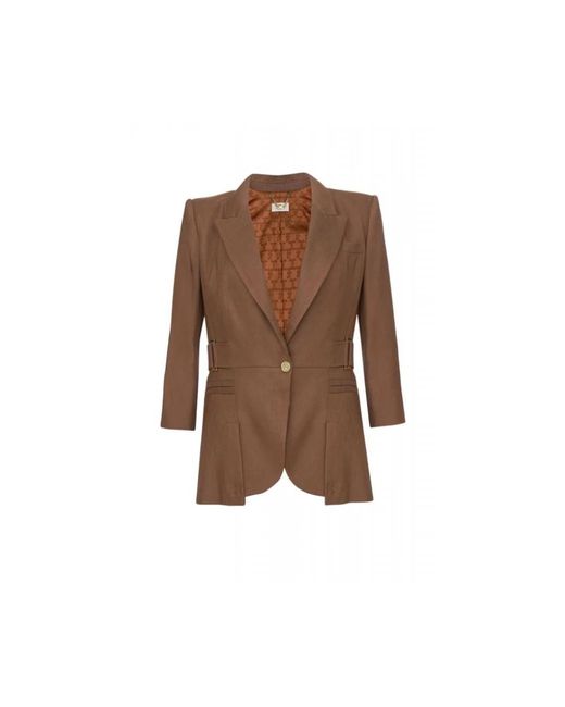 Elisabetta Franchi Brown Blazers