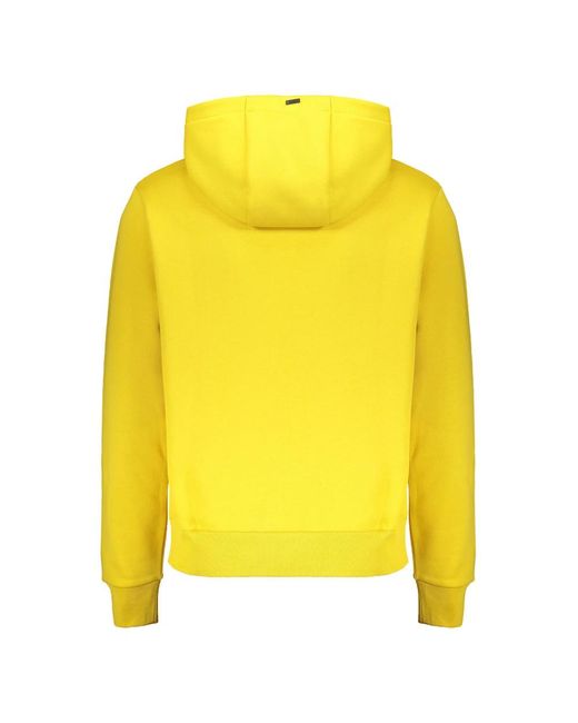Herno Hoodies & Sweatvesten ,Geel ,Katoen Laminar Katoenen Sweater Hoodie in het Yellow voor heren